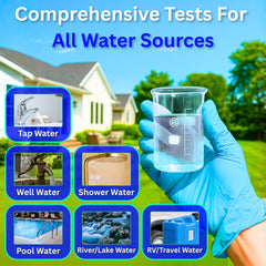 Evviva Sciences Water Bacteria Test Kit – 10 Tests for Total Bacteria, coliforms & E. coli. Lab-Ready agar Plates for Well, tap, Pool, & City Water. Fast DIY Results + Optional lab Report.