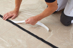 ProDec Zipped Doorway Dust Protector Heavy Duty Transparent Polythene Sheet For Preventing Dust Transfer Between Rooms During Renovations, Building Work and Construction