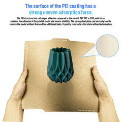 257 * 257mm A1 PEI Build Plate Double Sided Smooth Textured Heated Bed,Flexible Removable Spring Bed Plate for Bambu Lab A1/X1/X1C/X1E/P1P/P1S 3D Printer