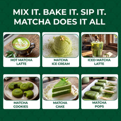 Double Dragon Organic Match Green Tea Powder 100g - Premium Ceremonial Grade Japanese Stone-Ground Matcha Powder | Antioxidant Rich Matcha Tea for Lattes, Smoothies & Baking | Vegan and Gluten-free