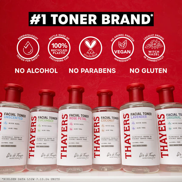 Thayers Witch Hazel Facial Gentle Original Toner Lotion with Organic Aloe Vera, 355ml