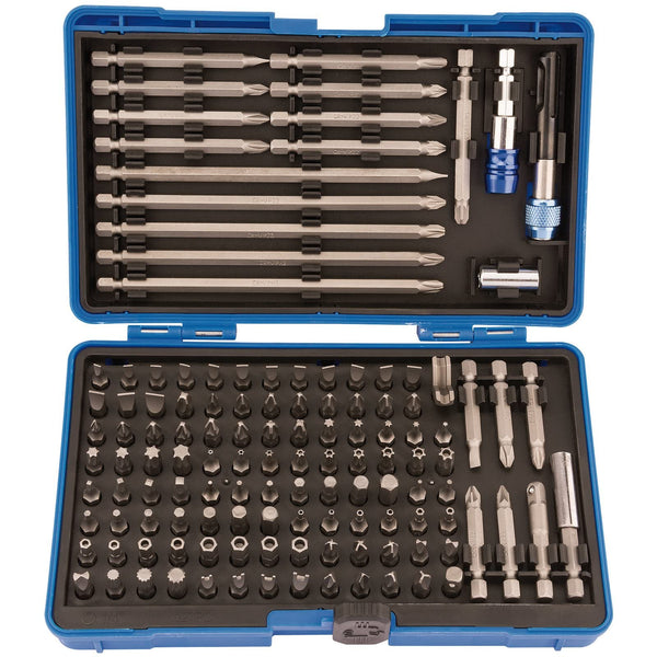 Draper Expert 127 Piece Magnetic Bit Holder Set | 25 mm 1/4" Metric Screwdriver Kit | Precision Hand Tools Accessories | Heavy-Duty Storage Case | 82398