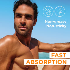 Garnier Ambre Solaire Sun Spray SPF 50+ (150ml) Sensitive Advanced Dry Mist Spray, Water Resistant & Non Greasy Sunscreen, Fragrance Free, UVA & UVB Protection