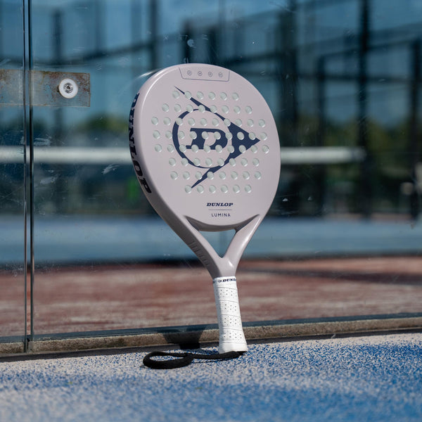 DUNLOP Padel Bat Lumina Light Grey - Amazon Exclusive - Graphite Frame, Pro EVA Core, 365g