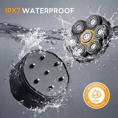 Head Shavers for Men, IPX7 Waterproof, 6D Magnetic Self-Sharpening Steel Blades, Smooth Shave in 3 Minutes, Wet & Dry, 180-Min Usage, Type-C Fast Charge, Easy Clean, LED Display, Gifts for Men