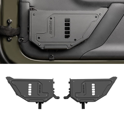 SHEAM Metal Front Door Storage Pockets for 2009-2018 Jeep Wrangler JK JKU, Sturdy Door Organizer Box Pockets Insert Accessories for Replace Sagging Nets -2 PCS