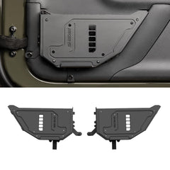 SHEAM Metal Front Door Storage Pockets for 2009-2018 Jeep Wrangler JK JKU, Sturdy Door Organizer Box Pockets Insert Accessories for Replace Sagging Nets -2 PCS