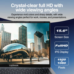 15.6" Full HD Laptop - 8GB RAM 512GB M.2 SSD Windows 11 Home, Dual-Band WiFi, Integrated Webcam - S15 N2 15 Inch Lightweight Laptop