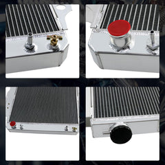 Cubauto 3 Row Aluminum Radiator Compatible For 87-06 Jeep Wrangler YJ/TJ 2.4L 2.5L 4.2L 4.0L 3 Core Radiators