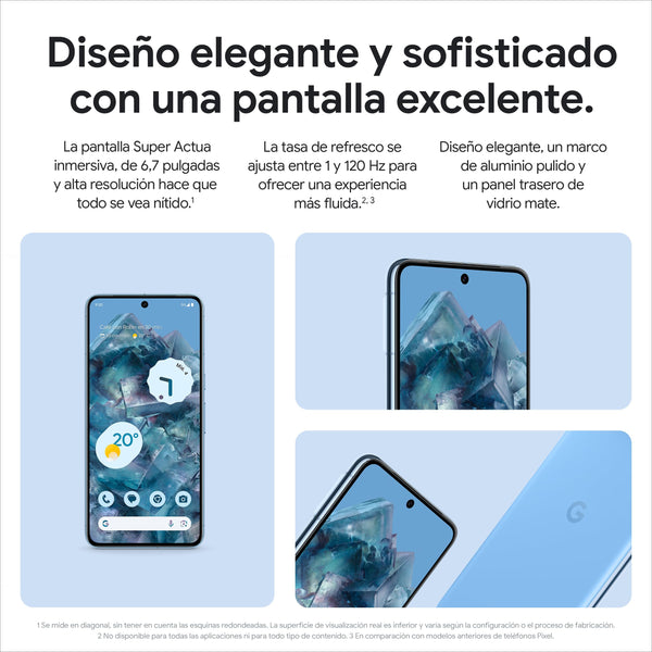 Google Pixel 8 Pro – Unlocked Android Smartphone with telephoto lens, 24-hour battery and Super Actua display – Porcelain, 128GB (Renewed)