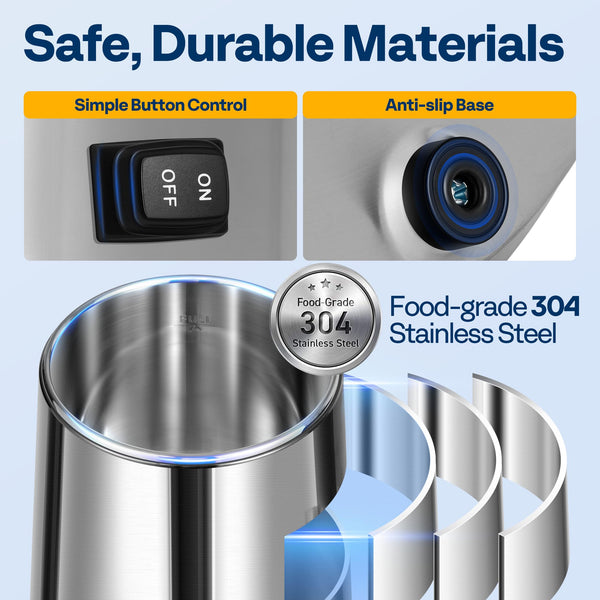 VIVOHOME Water Distiller 304 Stainless Steel 4L BPA Free Countertop Distilling Machine with Glass Container and Smart Switch for Pure Water at Home or Office