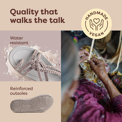 Plaka Explore Walking and Hiking Sandals for Women | Comfortable Summer Sandal with Arch Support | Waterproof Comfy Sandals for Travel, Beach or Poolside, Brazilian Sand, 7.5-8