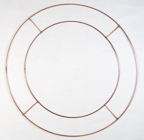 Pack of 4-16"/40cm Flat Metal Florist Wreath Frames/Rings