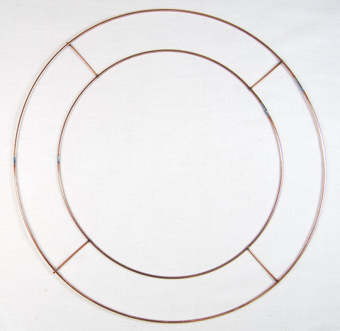 Pack of 4-16"/40cm Flat Metal Florist Wreath Frames/Rings