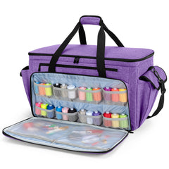 CURMIO Universal Sewing and Embroidery Machine Carrying Case, Purple