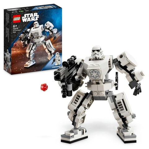 LEGO Star Wars Stormtrooper Mech Set, Buildable Action Figure Model with Jointed Parts, Minifigure Cockpit and Large Stud-Shooter, Collectible Toy for Kids Aged 6 and Up 75370