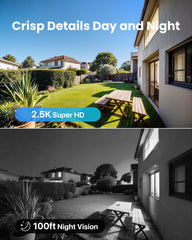 ZOSI 8CH 5MP PoE CCTV Camera System Outdoor Indoor, 2.5K 8 Channel H.265+ PoE NVR Built-in 2TB HDD, 4X 4MP Wired Home Security Cameras, AI Human Detection, 100ft IR Night Vision, Remote Access