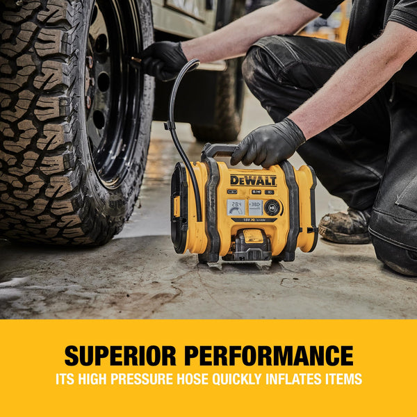 DEWALT 18V XR Inflator Deflator with Digital Gauge, DCC018N-XJ