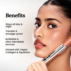 Sacheu Liquid Contour STAY-N Long Wear Bronzer Cream Contour Makeup — Long Lasting, Blendable, & Lightweight Formula — Vegan & Cruelty-free, Giving Drama