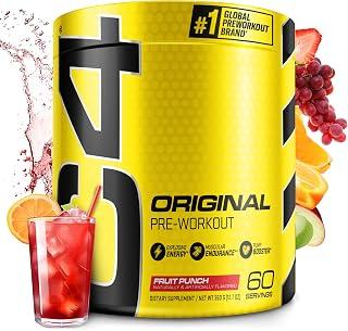 C4 Original Pre Workout with 150mg Caffeine, Fruit Punch, 60 Servings