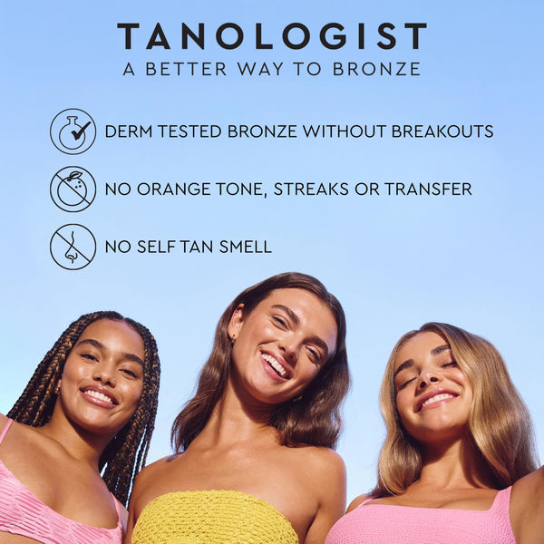 Tanologist Insta Glow Illuminating Instant Body Bronzer, Dermatologist Tested, Buildable Bronze Glow, Light Reflecting Particles, Transfer Proof & Water Resistant, Flawless Finish, 170ml