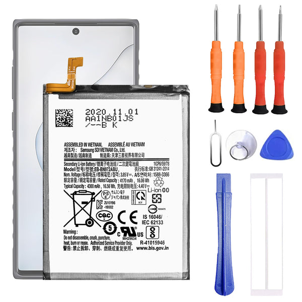 VUXYIT EB-BN972ABU Replacement Battery Compatible with Samsung Galaxy Note 10+ / Note 10 Plus for SM-N975F with Repair Tool Kit