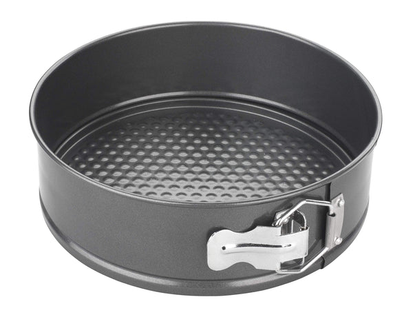 Chef Aid Non-Stick Spring Form Cake Tin, Round Cake pan with Loose Base for Easy Release, Fridge and Freezer Safe,Grey, 22.6 x 6.8 cm