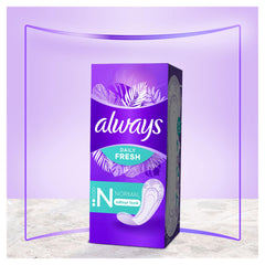 Always Daily Fresh Normal Panty Liners 54 Liners, Odour Lock, Feel Nothing But Fresh & Protected, Pack of 4