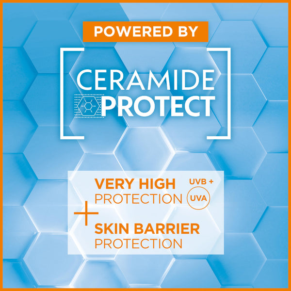 Garnier Ambre Solaire Sun Cream SPF 50+ Sensitive Advanced Serum for Face and Body, Suncreen Factor 50+, UVA & UVB Protect, Suitable for Sensitive Skin, with Ceramide, Water Resistant, 125ml