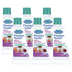 Dr. Beckmann Fleckenteufel Fruit & Drinks Special Stain Remover Against Red Wine Stains, Coffee Stains, etc. 6 x 50 ml