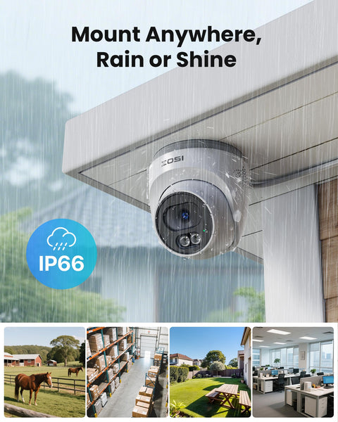ZOSI 8CH 5MP PoE CCTV Camera System Outdoor Indoor, 2.5K 8 Channel H.265+ PoE NVR Built-in 2TB HDD, 4X 4MP Wired Home Security Cameras, AI Human Detection, 100ft IR Night Vision, Remote Access
