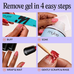 Mylee 100% Pure Acetone (300ml) - Gel Nail Polish Remover – Maximum Strength Professional Soak-Off for UV/LED, Acrylics, Nail Tips & Glue - Made in the UK