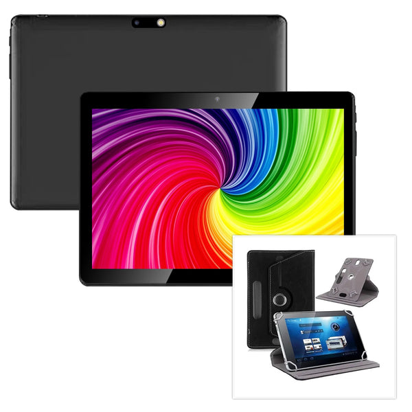 Zebra Technology Group 10.1" inch Android 10 Tablet with Leather Case (Black)