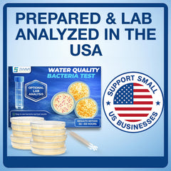 Evviva Sciences Water Bacteria Test Kit – 10 Tests for Total Bacteria, coliforms & E. coli. Lab-Ready agar Plates for Well, tap, Pool, & City Water. Fast DIY Results + Optional lab Report.