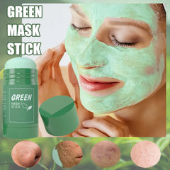 OunTechGlory 2PCS Green Tea Deep Cleanse Mask Stick, Deep Cleansing & Blackhead Remover, Green Tea Face Mask Stick, Moisturizes & Purifies Skin for Men & Women, Deep Cleansing Facial Pores for Skin