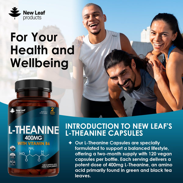 L-Theanine – Green Tea Extract (Decaffeinated) Providing 300mg Theanine Per Serving – Sleep & Relaxation Support – Promotes