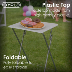 Oypla Lightweight Portable Folding Snack Laptop TV Tray Table Desk