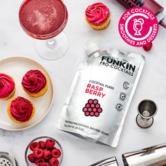 Funkin Pro Raspberry Puree for Cocktails, Cooking & Baking, Real Fruit Cocktail Ingredients, 1kg Mixer
