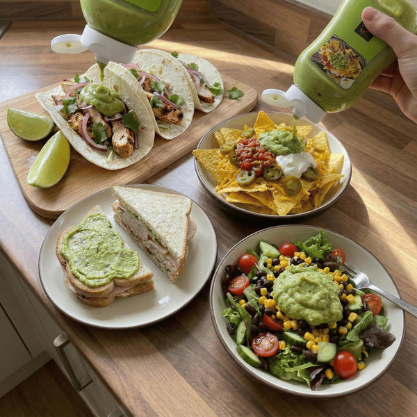 Sixsigma Foods Guacamole 900g - Perfect for Nachos, Tacos, Sandwiches & Salads Fresh, Creamy & Flavorful Avocado Dip, Smooth Texture, Zesty Taste For Snacks & Everyday Meals (Case of 1)