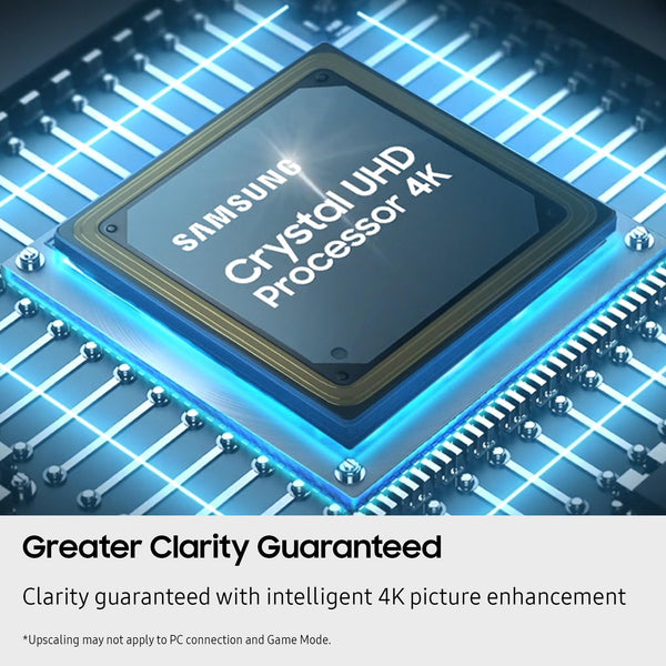 Samsung 43" U8000F, Crystal Processor 4K, 4K Upscaling, Q-Symphony, Knox Security, Metal Stream Design, 2025