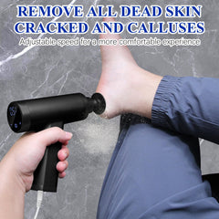 Electric Foot File Feet Hard Skin Remover 4500rpm, Adjustable Speed Foot Sander Professional Electric Callus Remover for Women Men Dry Dead Skin Remover, Black