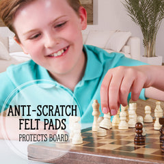 Jaques of London Chess Set & Backgammon Set | Folding Chess Board with Chess Pieces | Backgammon Pieces | Chess Set for Adults Luxury | Since 1795…