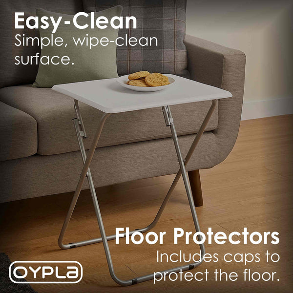 Oypla Lightweight Portable Folding Snack Laptop TV Tray Table Desk