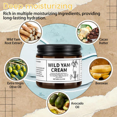 2Pcs Wilderglow Wild Yam Cream Organic, Hydrating&Nourishing Face Cream