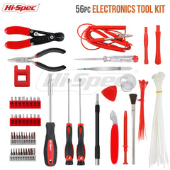 Hi-Spec 56pc Electronics Repair & Opening Tool Kit Set for Laptops, Devices, Computers, PC Building & Gaming Accessories. Precision Small Screwdrivers with Pry Tools