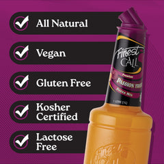 Finest Call Passion Fruit Puree | 1 Litre Bottle | Real Fruit | Cocktail Ingredient | Easy Pour | Bar Essential | Premium Ingredients | Cocktails, Drinks, Desserts