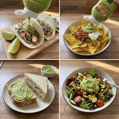 Sixsigma Foods Guacamole 900g - Perfect for Nachos, Tacos, Sandwiches & Salads Fresh, Creamy & Flavorful Avocado Dip, Smooth Texture, Zesty Taste For Snacks & Everyday Meals (Case of 1)