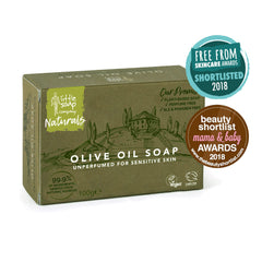 Little Soap Olive Oil Soap Bar - Vegan, Cruelty Free, No SLS or Parabens, Mediterranean Range, Bar of Soap Perfect for Sensitive Skin, Natural Eco Friendly Body & Hand Soap, 100g (Olive)
