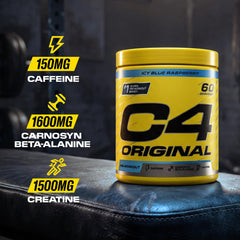 C4 Original Beta Alanine Sports Nutrition Bulk Pre Workout Powder for Men & Women | Best Pre-Workout Energy Drink Supplements | Creatine Monohydrate | Fruit Punch | 60 Servings