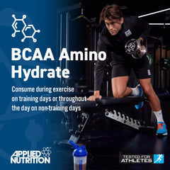 Applied Nutrition BCAA Powder - Branched Chain Amino Acids BCAAs Supplement, Amino Hydrate Intra Workout & Recovery Energy Drink (450g - 32 Servings) (Watermelon)